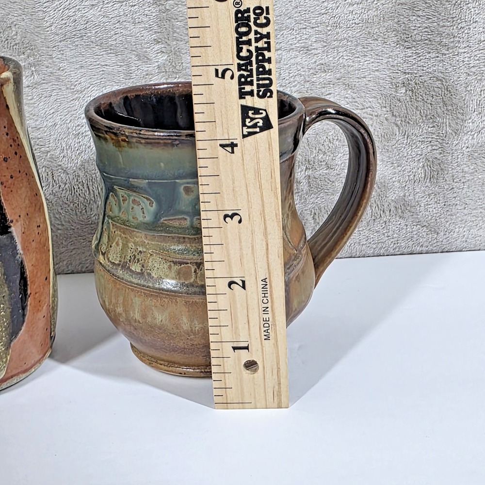 Stone Coffee Mugs Lot of 2 Unbranded - Picture 5 of 9